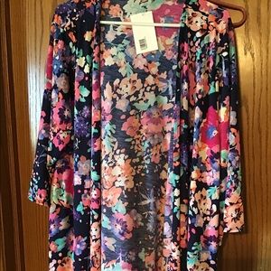 NWT floral coverup L